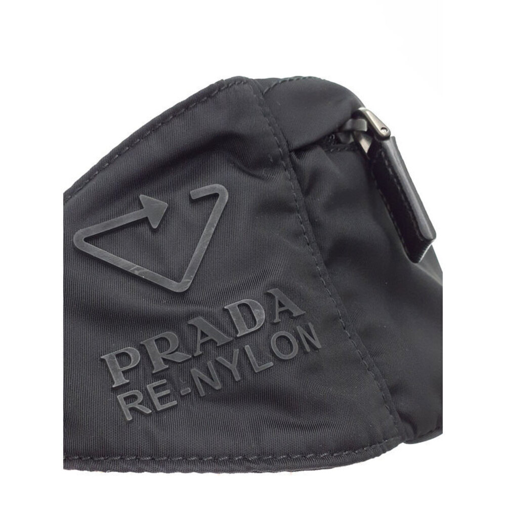 Prada Bag Belt Re Crossbody Leather Black Body Saffiano Bum Body - Picture 5 of 9